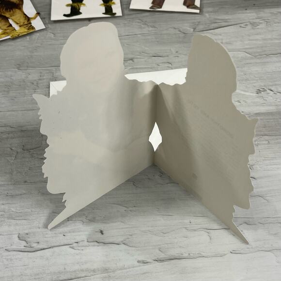 Vintage Wizard Of Oz Bundle Kurt Adler Lion Puppet Blank Cards Stickers 90s - Picture 7 of 10